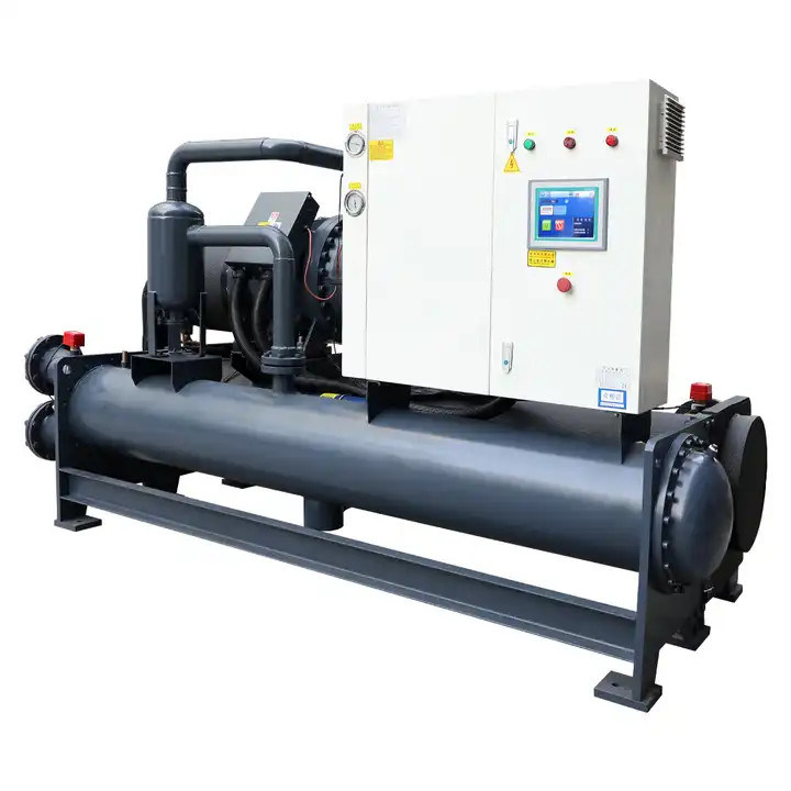 High efficiency Screw type 100 Ton water cooled water chiller plastic ...
